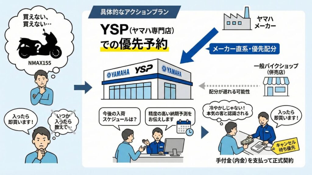 NMAX155が買えない状況を打破する具体的な対策