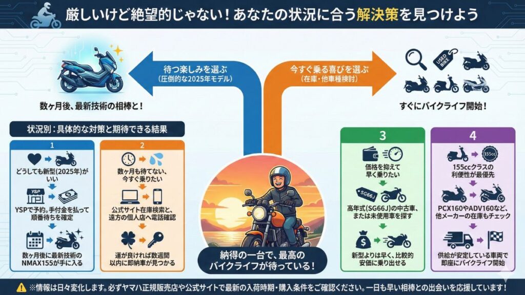 まとめとしてNMAX155が買えない時の解決策