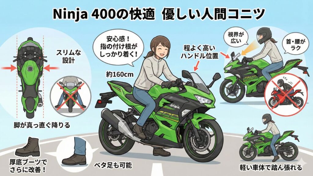 Ninja400の馬力や燃費と最高速以外の選び方