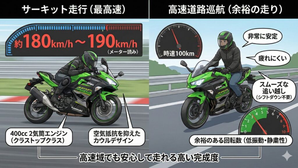 クラストップを誇る最高速の限界性能