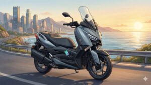 XMAX250の新型 2025年モデルは買い？電動スクリーンの威力と足つき検証