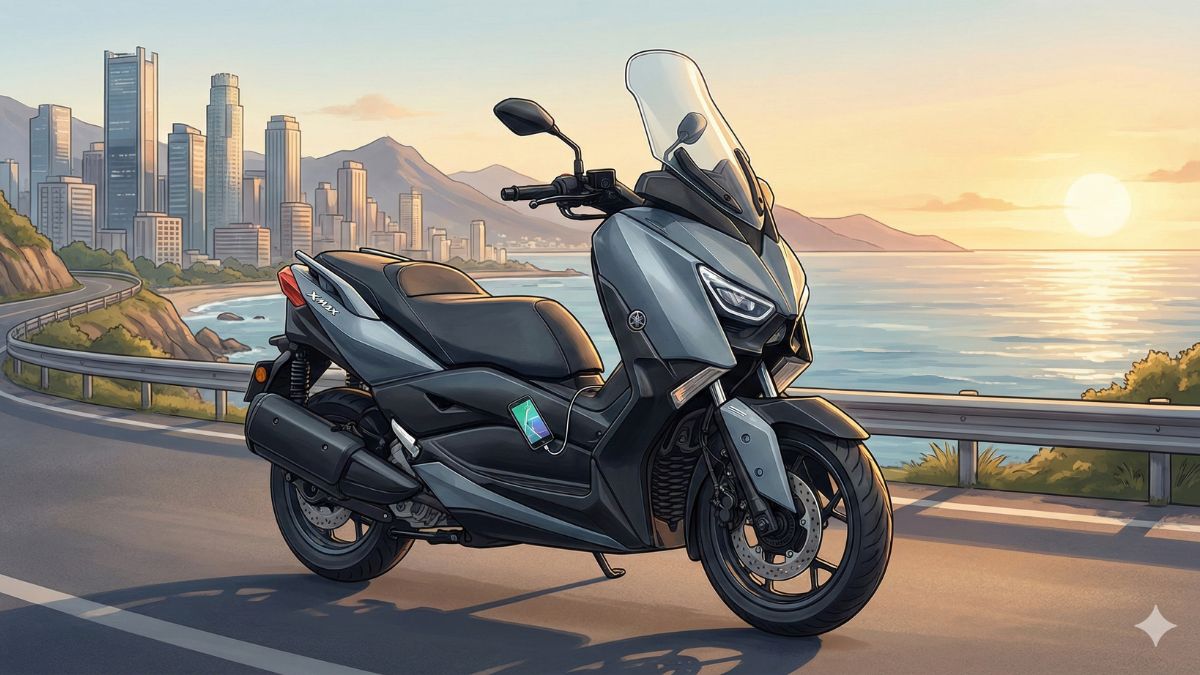 XMAX250の新型 2025年モデルは買い？電動スクリーンの威力と足つき検証