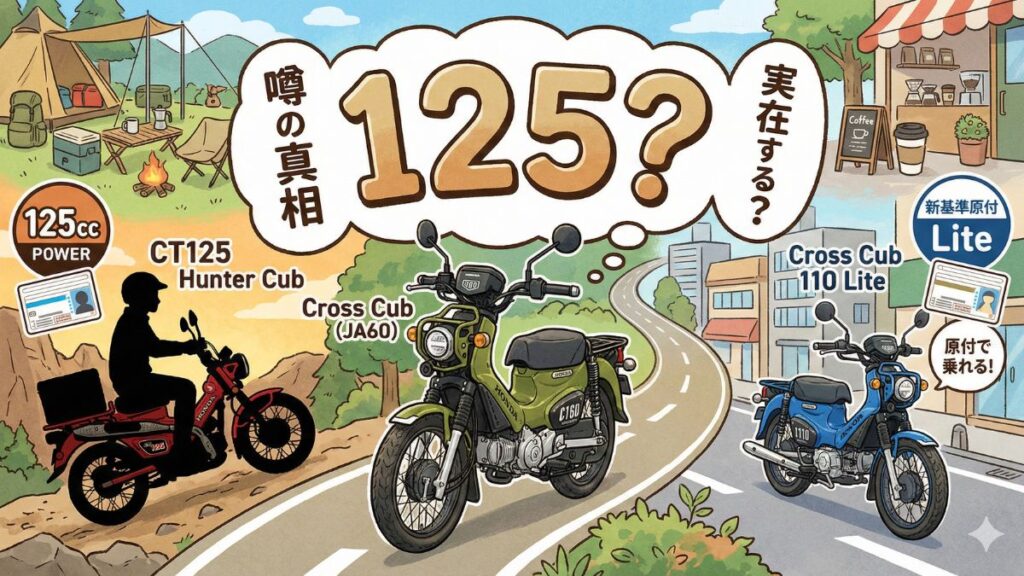 クロスカブの125の新車は実在する？噂の真相を解説