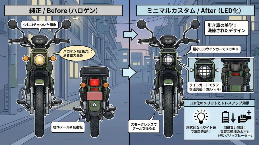 都会派のスタイルに馴染むミニマルなライトの変更