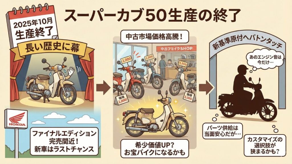 スーパーカブ50と110の違いと2025年最新事情