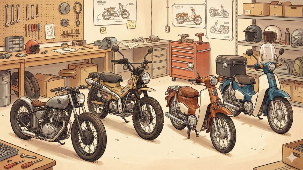 スーパーカブ カスタム例 3選！初心者も安い予算でかっこよく