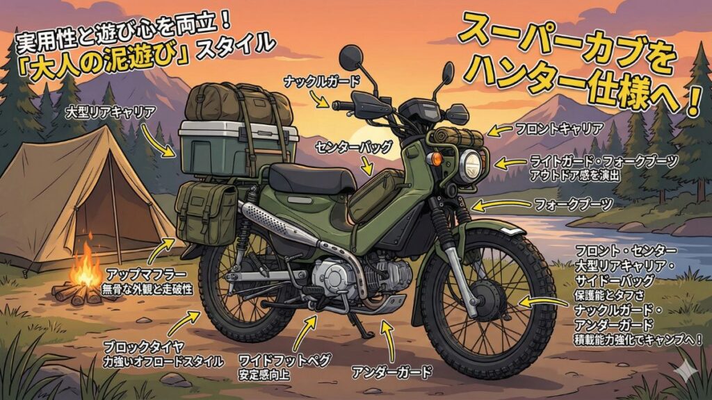 オフロードやハンター仕様で楽しむアウトドア