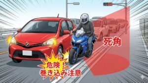 バイクの左から追い抜きは危険？違反と事故リスクを解説