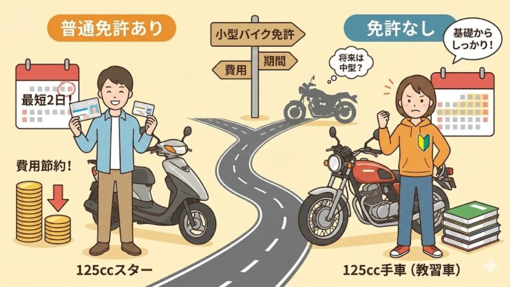 後悔しない小型バイク免許の費用と最適な取得プラン
