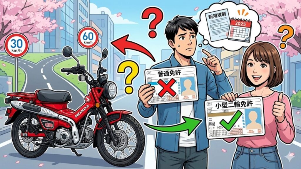 ハンターカブは普通免許で乗れる？2025年法改正を解説