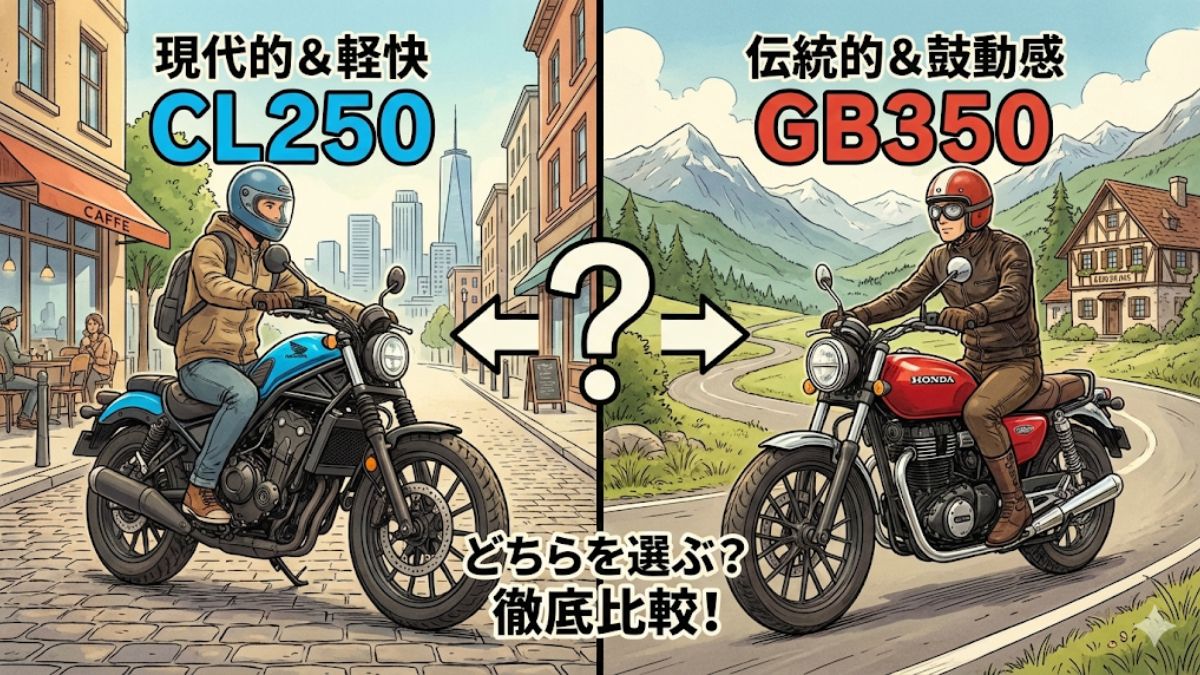CL250とGB350比較！あなたに合う一台はどっち？