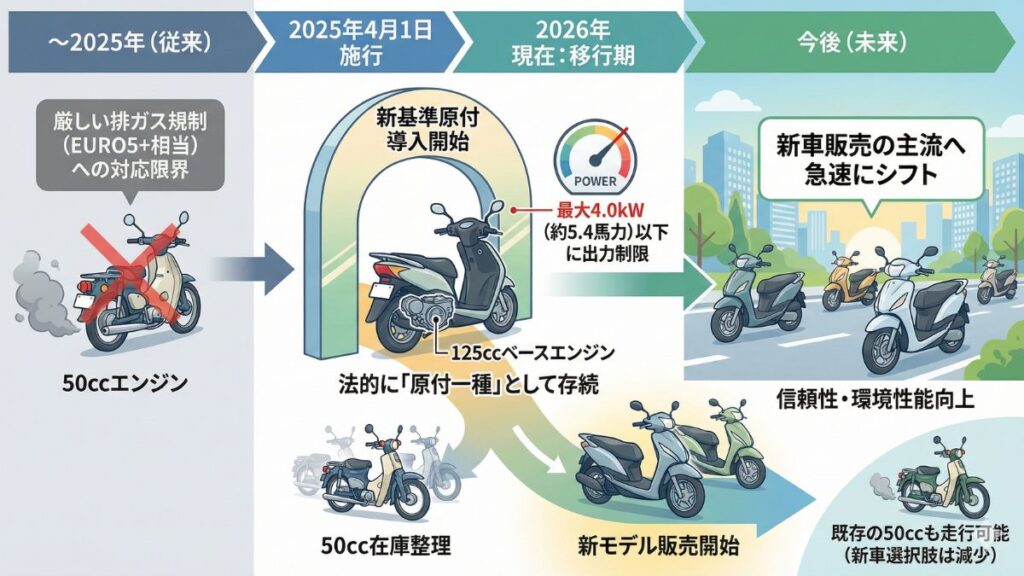 新基準原付の125ccはいつから導入される？