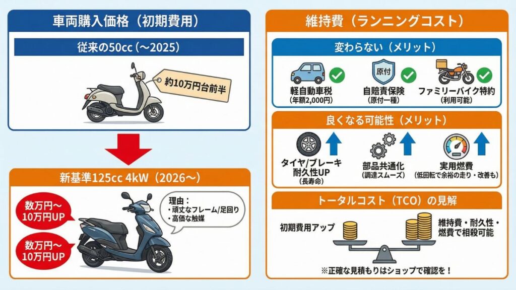 125ccの4kw価格と維持費のリアルな実態