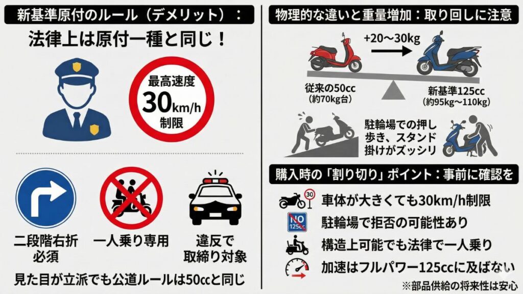 125ccの4kwバイク一覧から選ぶ際の注意点