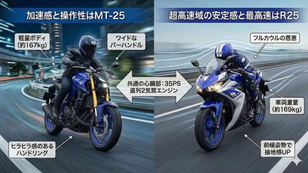 MT-25の最高速や馬力をライバル車と比較解析