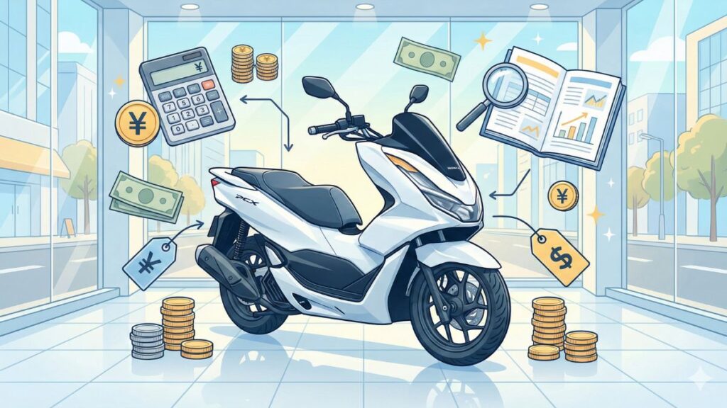 PCX160の新車乗り出し価格は？2025年最新相場と諸費用を解説