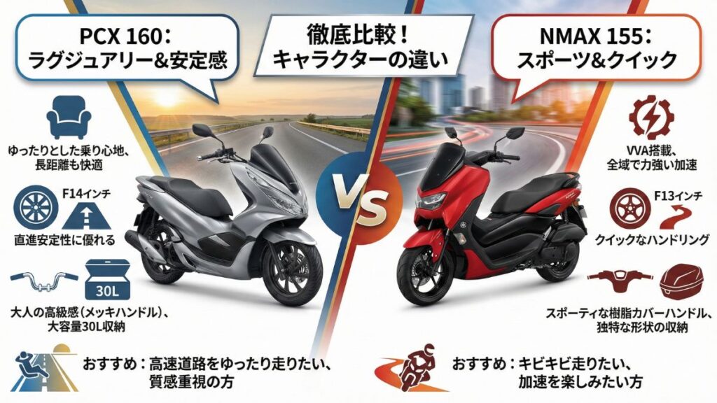 PCX 160の最高速とスペックを他車と比較する