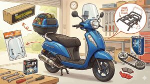 アドレス125の新型をカスタム！適合パーツやおすすめ装備を解説