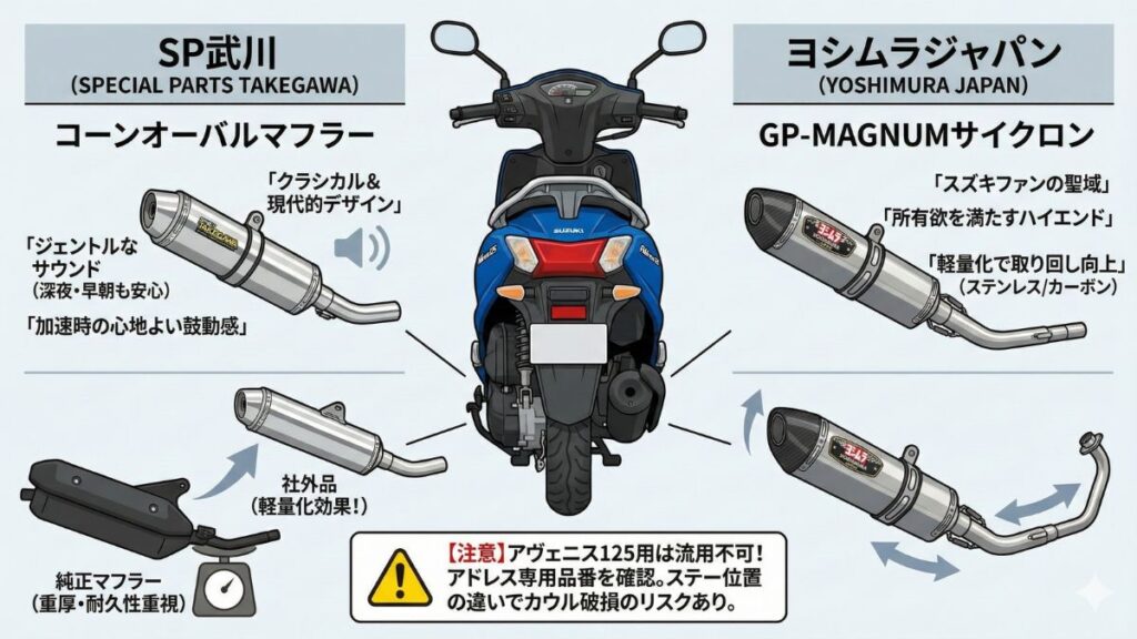 武川やヨシムラ製パーツで実現する理想の排気音