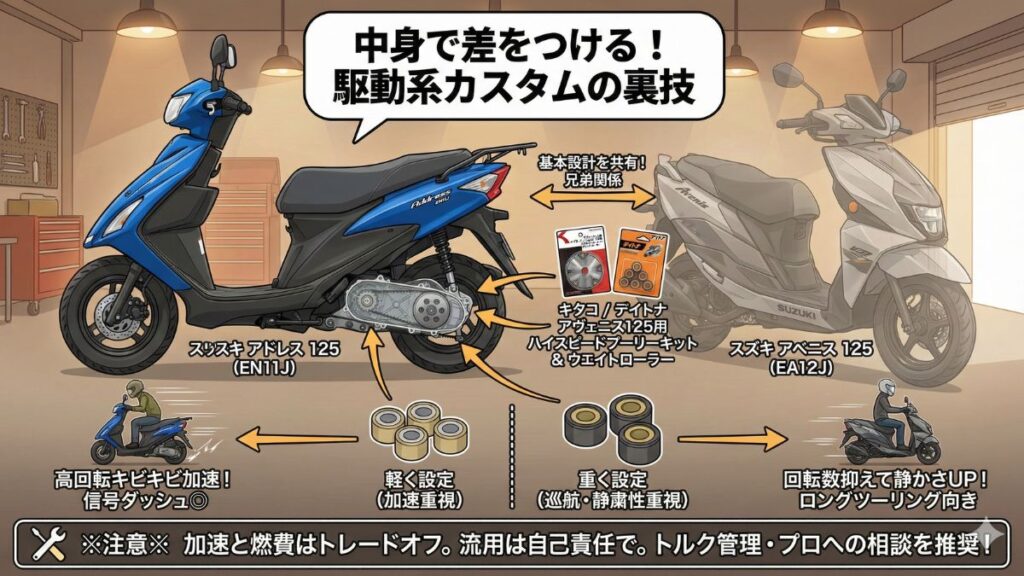 アドレス125の新型でカスタムを楽しみ実用性を高めるコツ