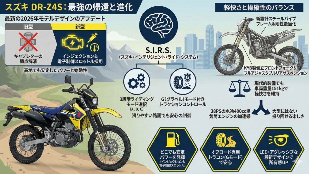 400ccのオフロードバイク最強の座を競う国産名車