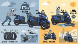 トリシティ155で後悔しないために！欠点とLMWの魅力を徹底解説