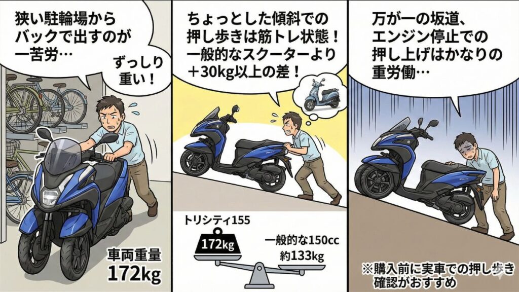 トリシティ155で後悔しないための欠点徹底解説