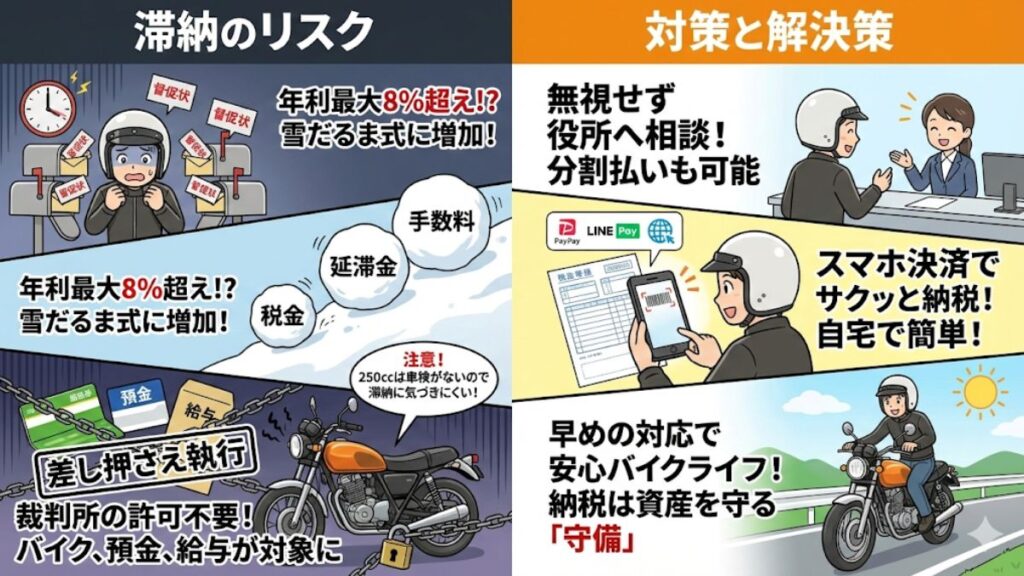 税金を滞納した時の延滞金と差し押さえのリスク