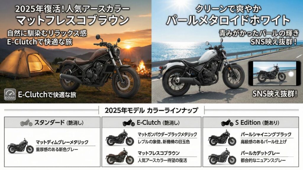 2025年モデルで復活を遂げたアースカラー