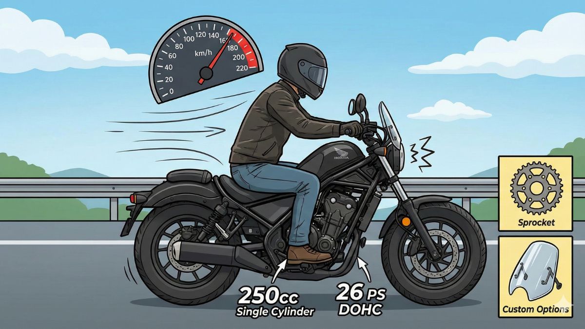 レブル250の最高速や馬力は十分？高速道路の実力を徹底検証！