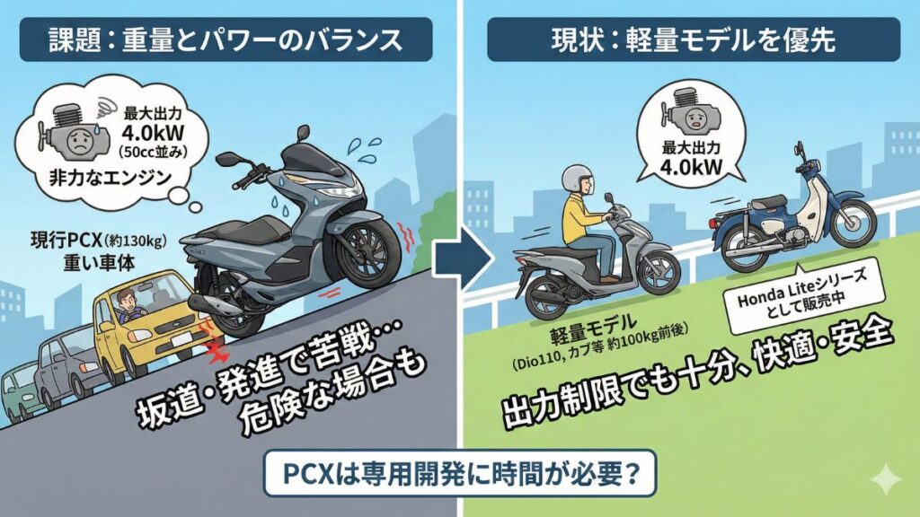 PCXの新基準原付モデルが今すぐ出ない理由