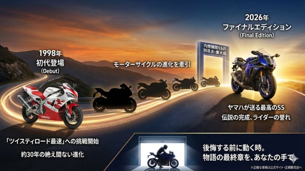 YZF-R1ファイナルエディションが残す歴史的功績