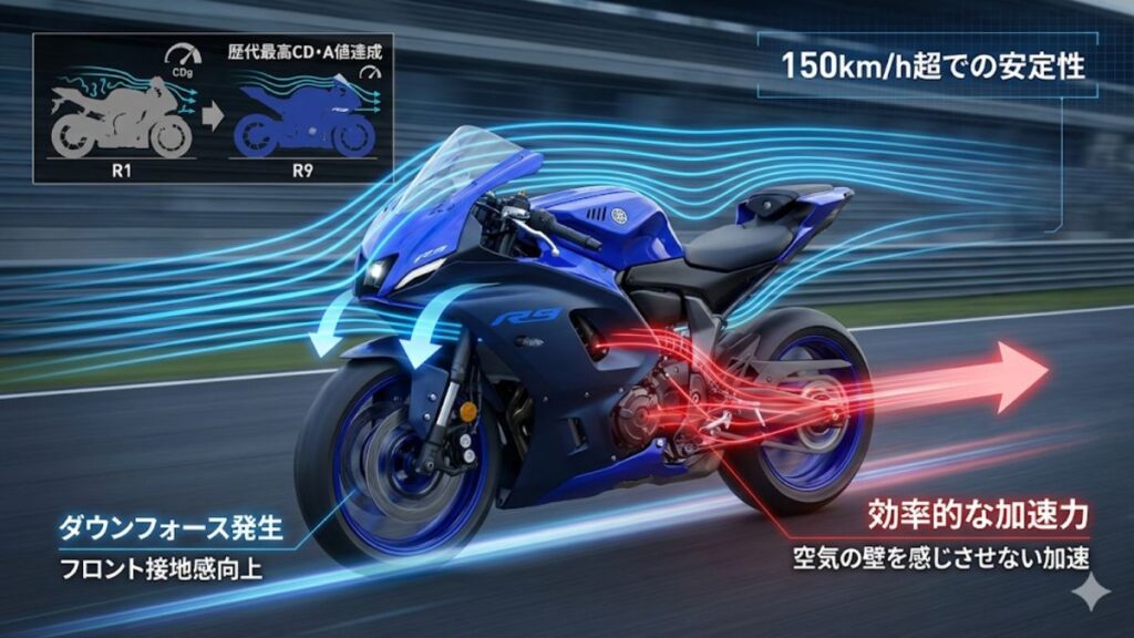 ヤマハSS史上最高の空力性能と加速力
