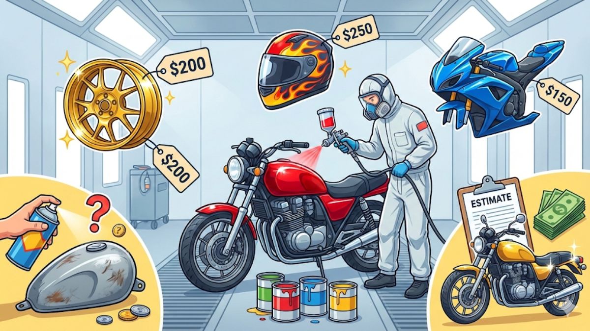 バイクの塗装の値段相場と部位別の費用を徹底解説