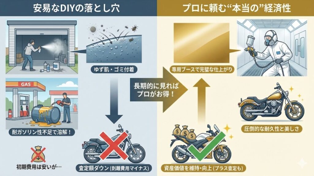 DIY塗装の失敗リスクとプロに頼む経済的価値