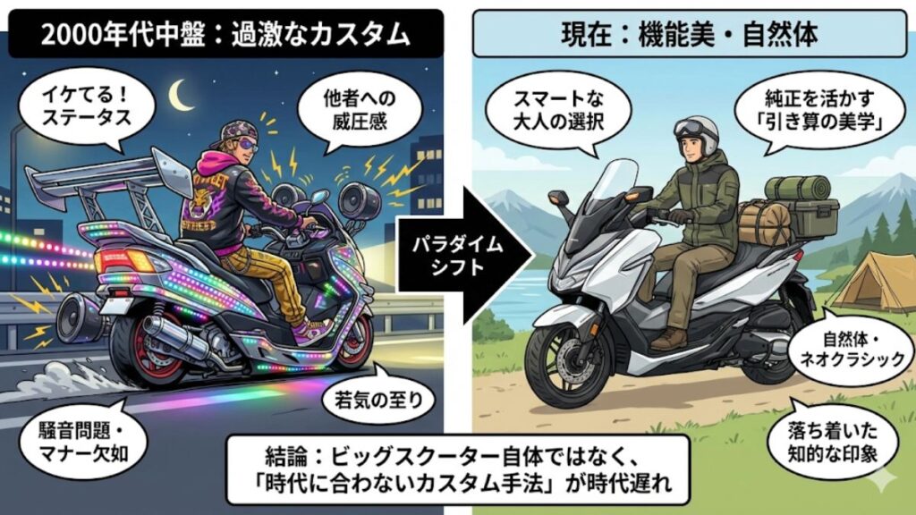 ビッグスクーターのカスタムが時代遅れと言われる理由