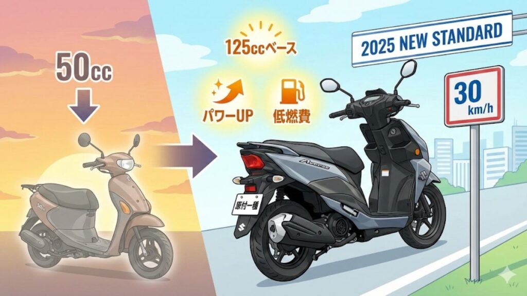 スズキの新基準原付の対象車種は？アドレスなど発売予定や価格を解説