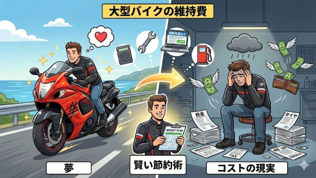 大型バイクの税金や維持費がきつい！年間コストの正体と節約術