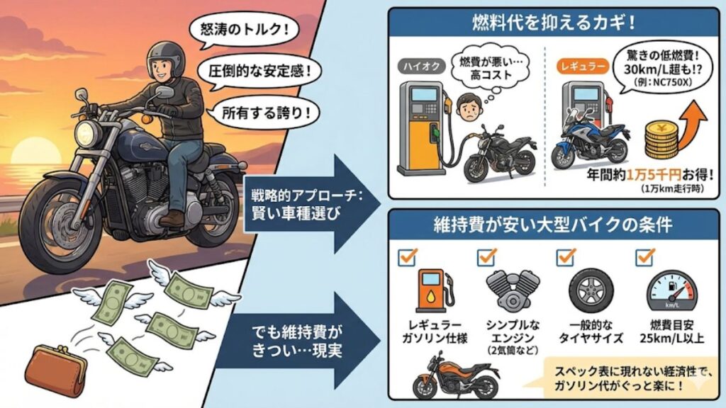 大型バイクの税金や維持費がきつい負担を軽減する戦略
