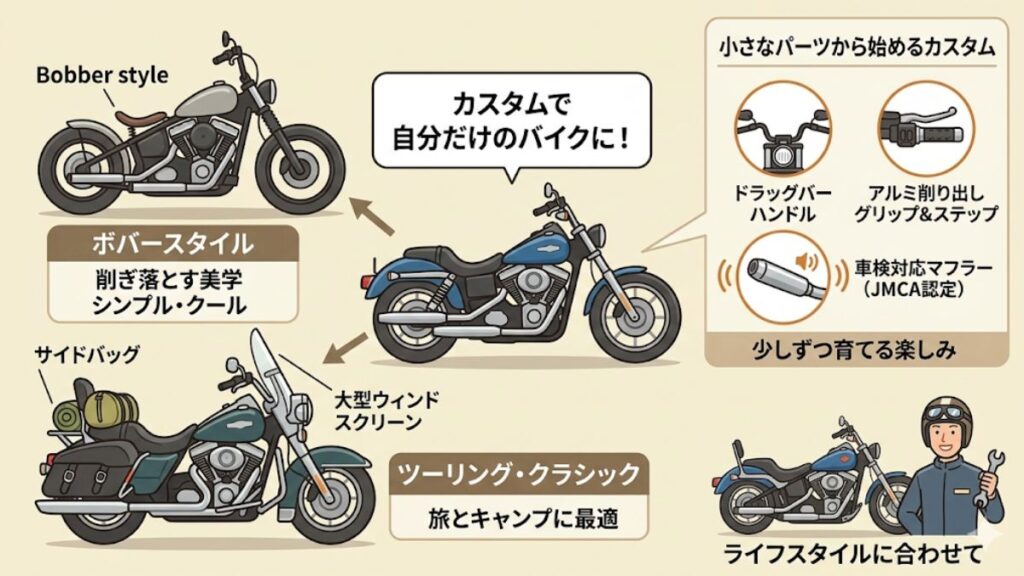 ボバースタイルなど自分好みに仕上げるカスタム術