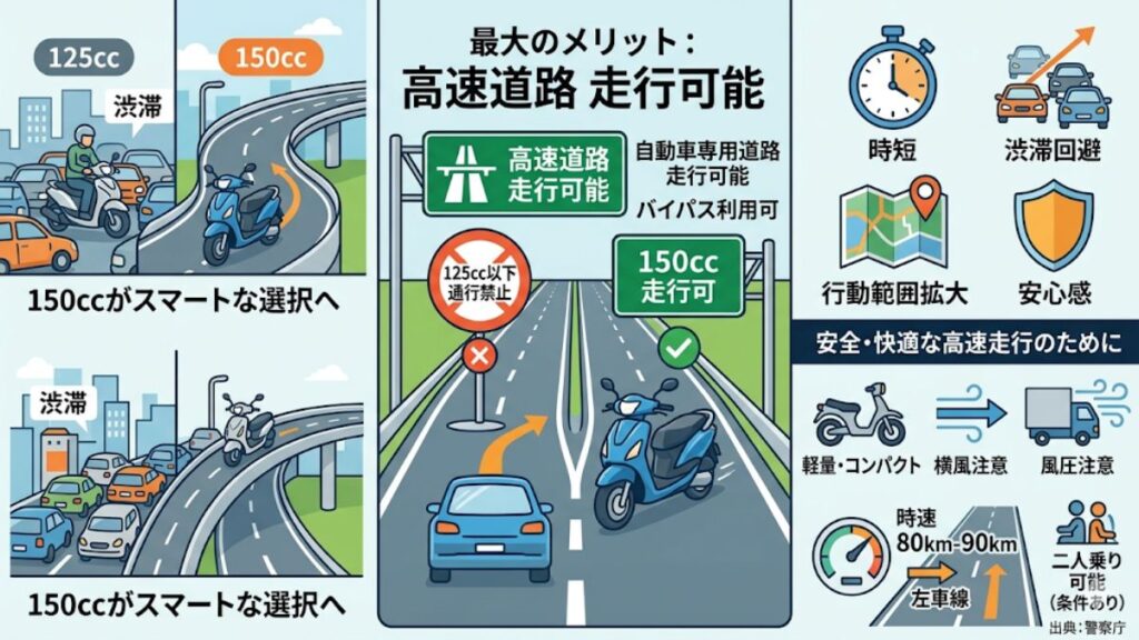 150ccのスクーターが都市部で選ばれる理由