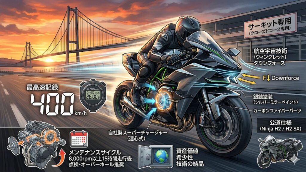 カワサキのNinja H2Rが誇る究極のスペック