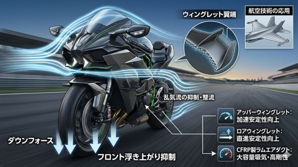 航空宇宙技術を活用したウィングレットの空力効果