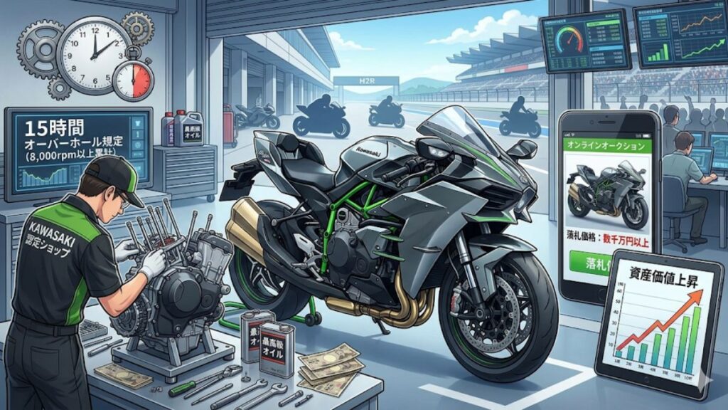 カワサキのNinja H2Rに見る資産価値と維持管理