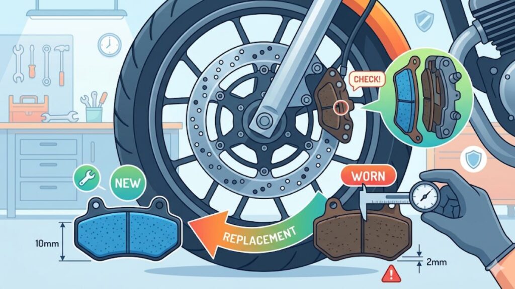 バイクのブレーキパッド交換時期は？寿命の目安や費用を徹底解説