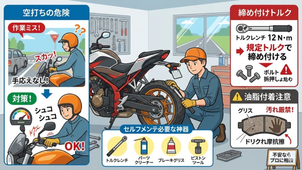 自分で作業するセルフメンテナンスの注意点